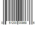 Barcode Image for UPC code 051200008686