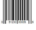 Barcode Image for UPC code 051230000056