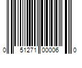 Barcode Image for UPC code 051271000060