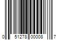 Barcode Image for UPC code 051278000087