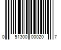 Barcode Image for UPC code 051300000207