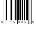 Barcode Image for UPC code 051359000050