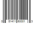 Barcode Image for UPC code 051411600013