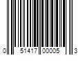 Barcode Image for UPC code 051417000053