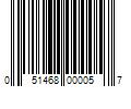 Barcode Image for UPC code 051468000057