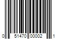 Barcode Image for UPC code 051470000021