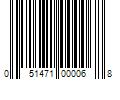 Barcode Image for UPC code 051471000068