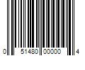 Barcode Image for UPC code 051480000004