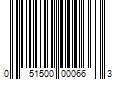 Barcode Image for UPC code 051500000663