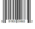 Barcode Image for UPC code 051500006832