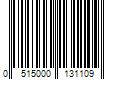 Barcode Image for UPC code 0515000131109