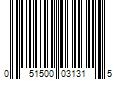 Barcode Image for UPC code 051500031315