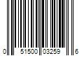 Barcode Image for UPC code 051500032596