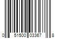 Barcode Image for UPC code 051500033678