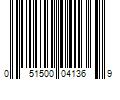 Barcode Image for UPC code 051500041369