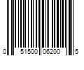 Barcode Image for UPC code 051500062005