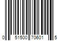 Barcode Image for UPC code 051500706015