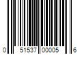 Barcode Image for UPC code 051537000056