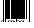 Barcode Image for UPC code 051566000058