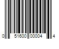 Barcode Image for UPC code 051600000044