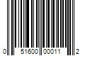 Barcode Image for UPC code 051600000112