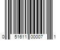 Barcode Image for UPC code 051611000071