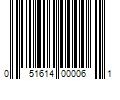 Barcode Image for UPC code 051614000061