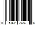 Barcode Image for UPC code 051614000078