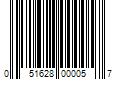 Barcode Image for UPC code 051628000057