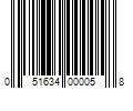 Barcode Image for UPC code 051634000058