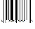 Barcode Image for UPC code 051639000053