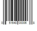 Barcode Image for UPC code 051648000068