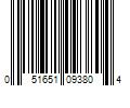 Barcode Image for UPC code 051651093804