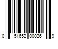 Barcode Image for UPC code 051652000269