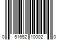 Barcode Image for UPC code 051652100020