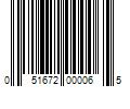 Barcode Image for UPC code 051672000065