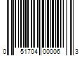 Barcode Image for UPC code 051704000063