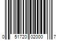 Barcode Image for UPC code 051720020007