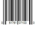 Barcode Image for UPC code 051751071030. Product Name: Werner 14 in. x 16 ft. Nestable Stage with 500 lb. Load Capacity