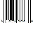 Barcode Image for UPC code 051760000076