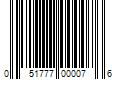 Barcode Image for UPC code 051777000076