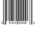 Barcode Image for UPC code 051810000063