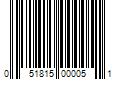 Barcode Image for UPC code 051815000051