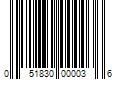 Barcode Image for UPC code 051830000036