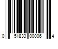 Barcode Image for UPC code 051833000064