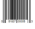 Barcode Image for UPC code 051837000053