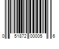 Barcode Image for UPC code 051872000056