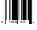 Barcode Image for UPC code 051878000074