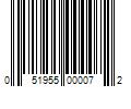 Barcode Image for UPC code 051955000072