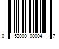 Barcode Image for UPC code 052000000047